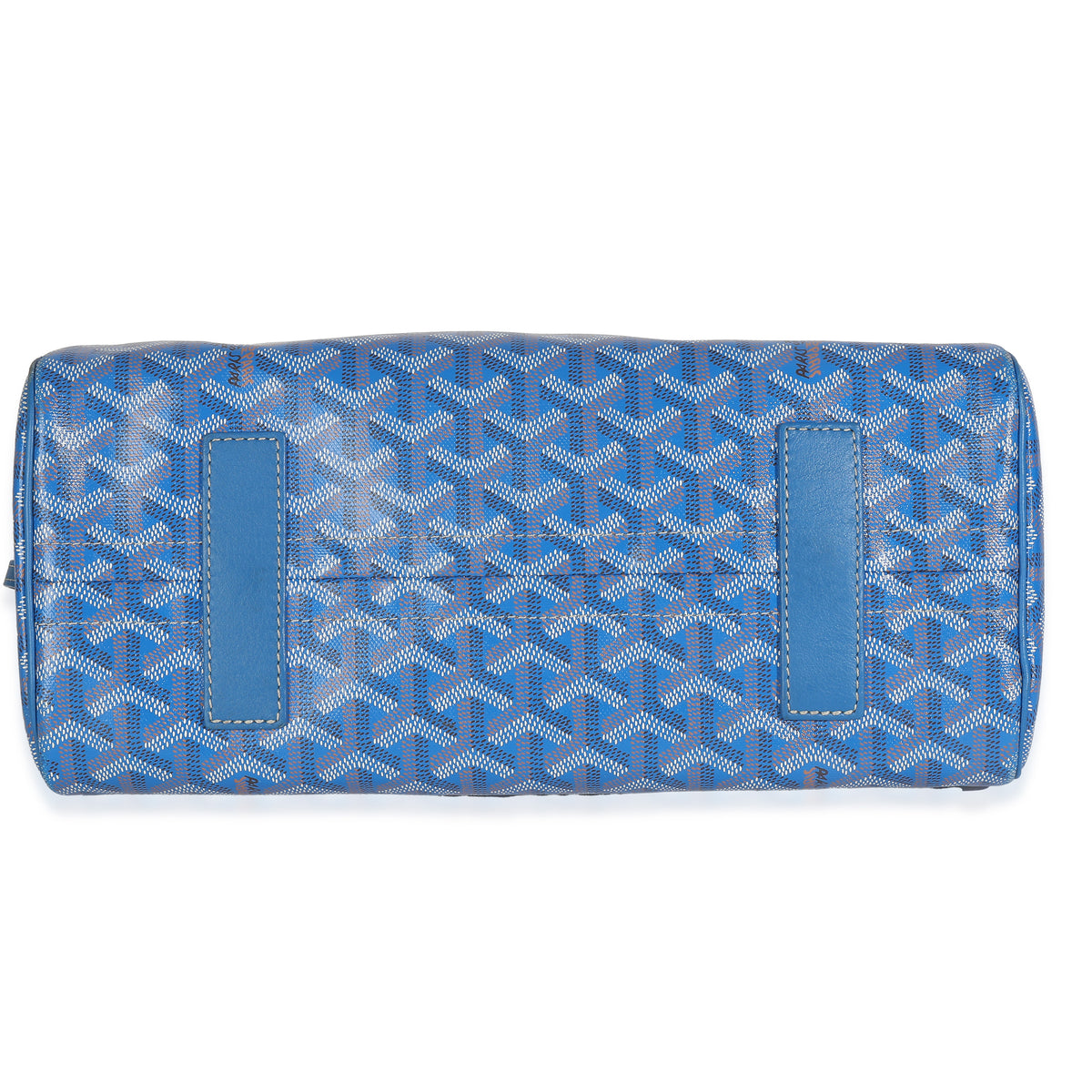 Blue Goyardine Canvas Rouette Souple PM