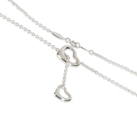 Sterling Silver  Elsa Peretti Open Heart Lariat Necklace