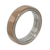 Rose Gold & Sterling Silver  Streamline Band