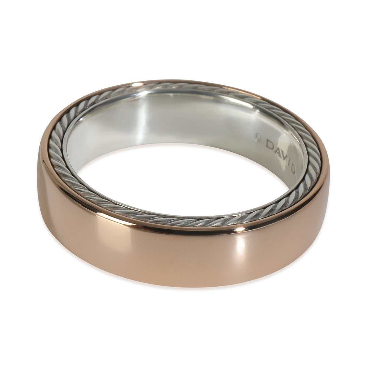 Rose Gold & Sterling Silver  Streamline Band