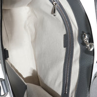 Gucci Grey Black GG Coated Canvas Ophidia Medium Tote Handbag ad1
