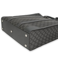 Grey Black GG Coated Canvas Ophidia Medium Tote