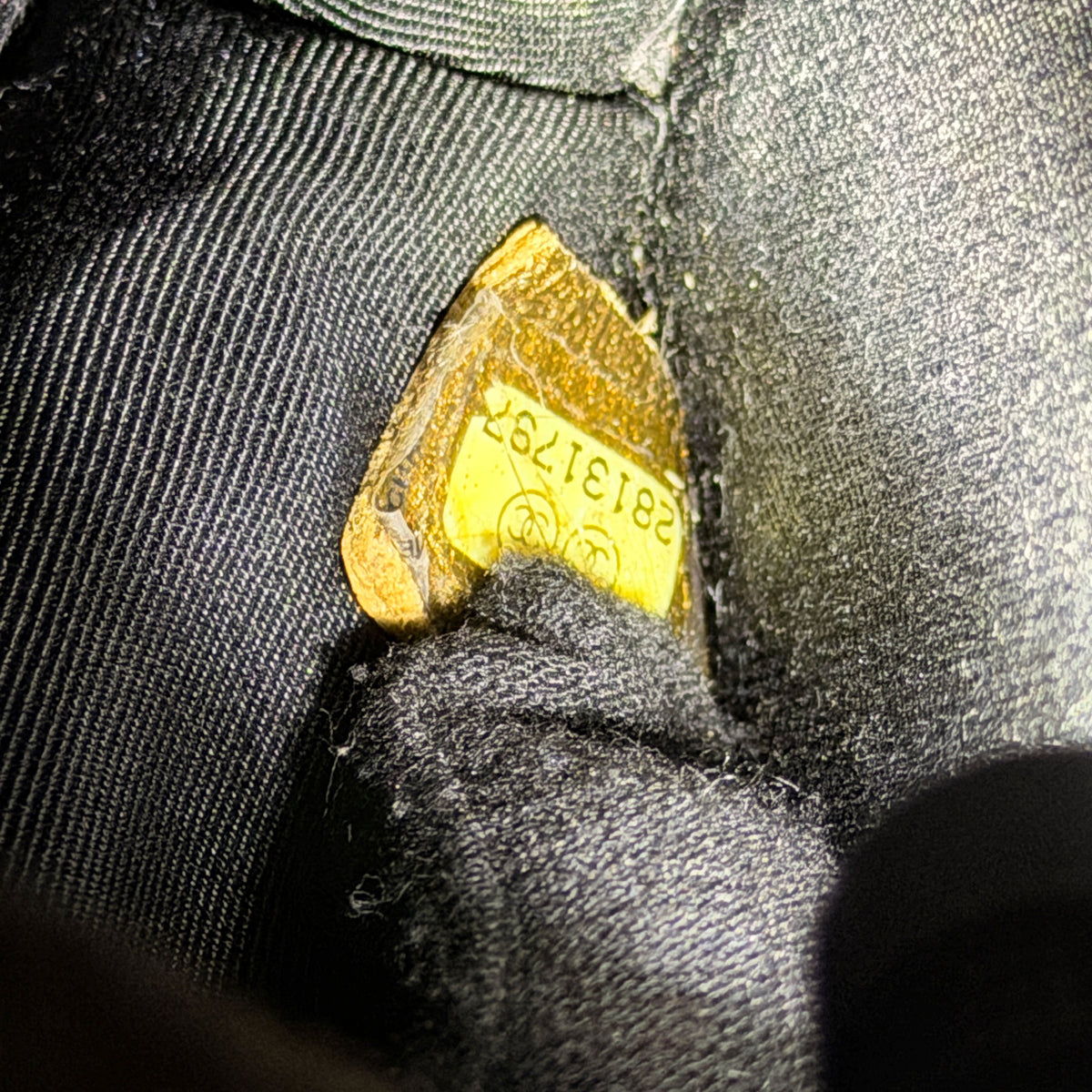 Bronze Metallic Lambskin Caviar Quilted Chain Handle Flap Handbag