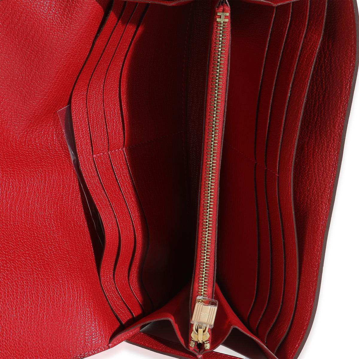 Rouge Tomate Mysore Chevre Kelly Wallet GHW