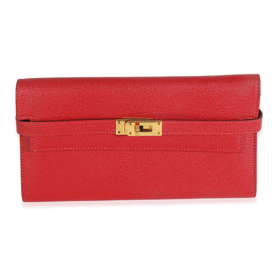 Rouge Tomate Mysore Chevre Kelly Wallet GHW