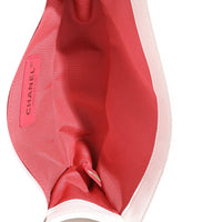 White Multicolor Lambskin Sequin Embroidered Small Boy Bag