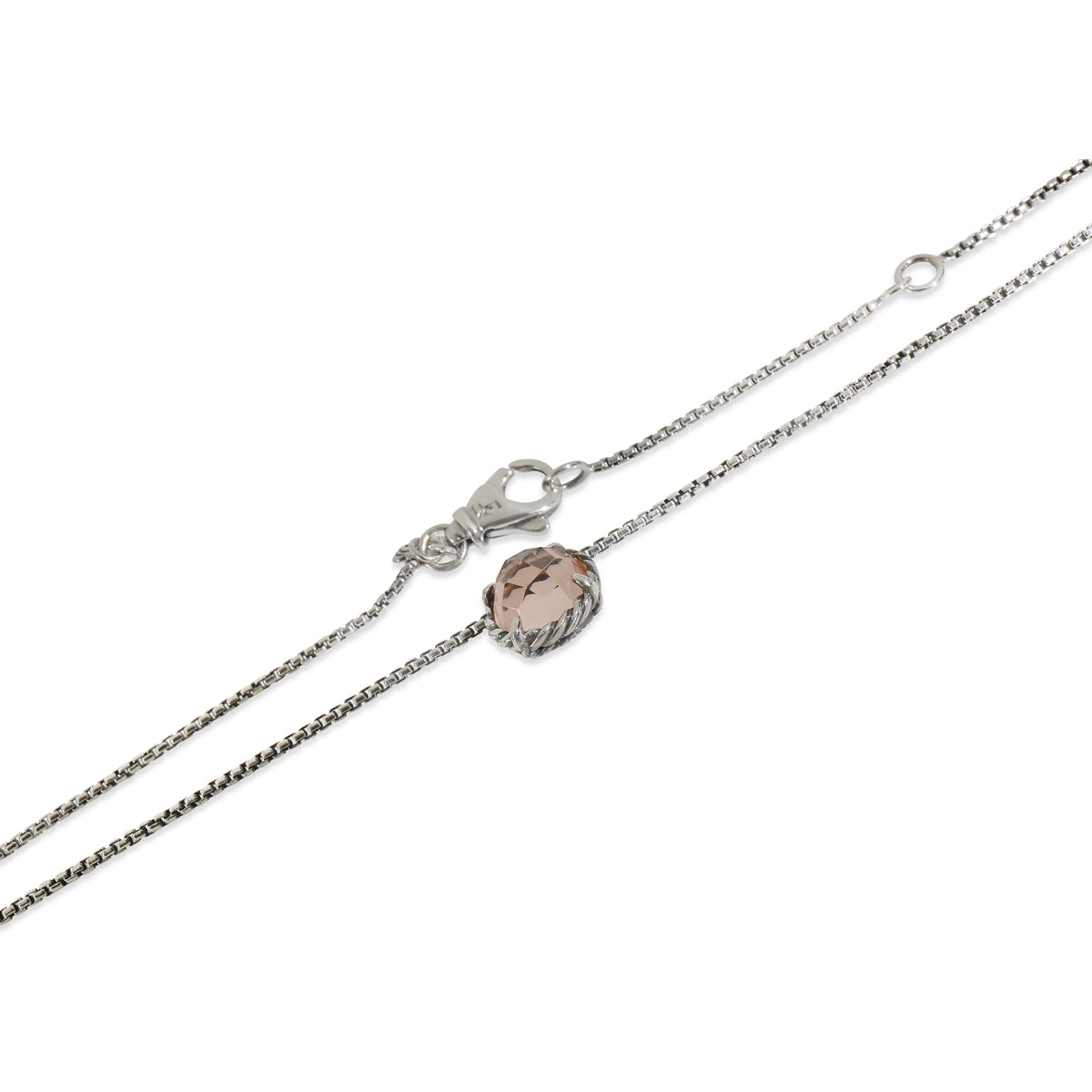 Sterling Silver Morganite Chatelaine