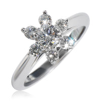 Tiffany & Co. Platinum Diamond Flower Ring av