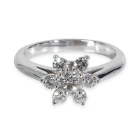 Tiffany & Co. Platinum Diamond Flower Ring fv
