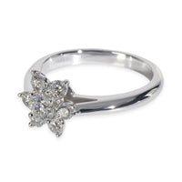 Tiffany & Co. Platinum Diamond Flower Ring sv