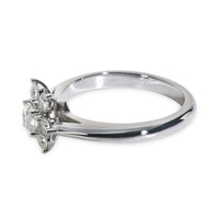Platinum Diamond Flower Ring