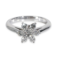 Platinum Diamond Flower Ring