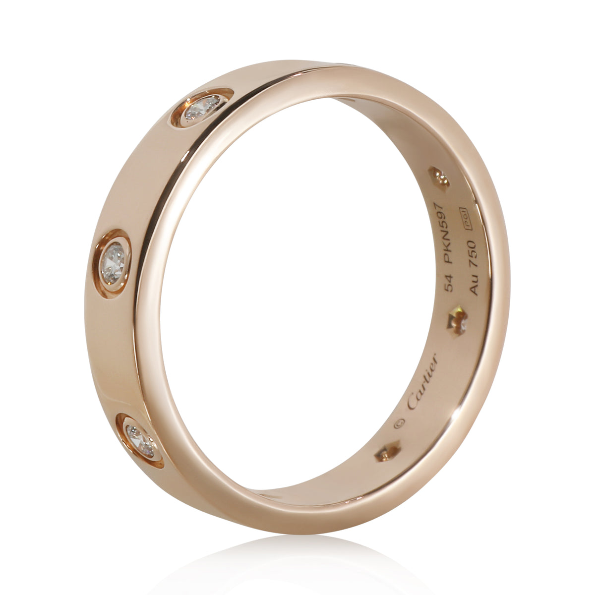 Rose Gold Diamond Small Model Love Ring