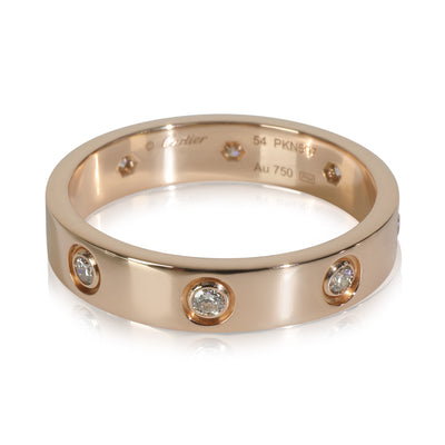 Rose Gold Diamond Small Model Love Ring