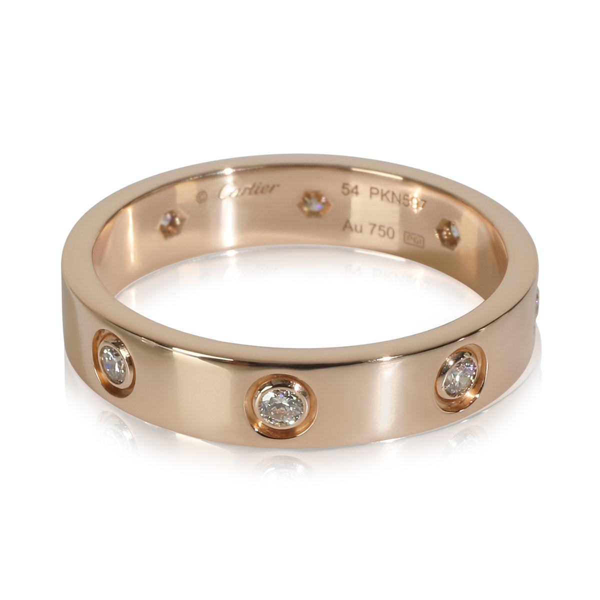 Rose Gold Diamond Small Model Love Ring