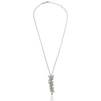 Tiffany & Co. Platinum Diamond Victoria Mixed Cluster Drop Pendant bv