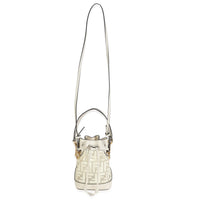 White TPU FF Vitello Grace F is Fendi Mini Mon Tresor Bucket Bag