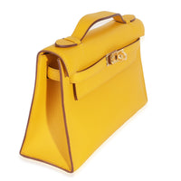 Jaune Ambre Swift Kelly Pochette GHW