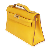 Jaune Ambre Swift Kelly Pochette GHW