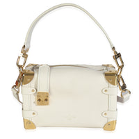 Louis Vuitton Chalk Grained Calfskin Side Trunk PM Handbag fv