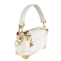 Louis Vuitton Chalk Grained Calfskin Side Trunk PM Handbag pv