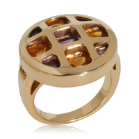 Yellow Gold Citrine and Amethyst Pasha de Cartier Ring