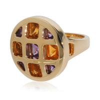 Yellow Gold Citrine and Amethyst Pasha de Cartier Ring