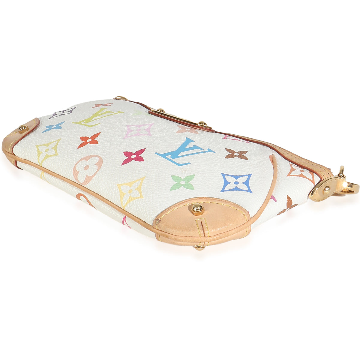 White Multicolor Canvas Milla Pochette MM