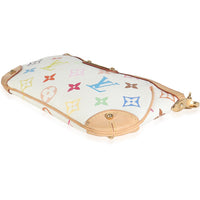 White Multicolor Canvas Milla Pochette MM