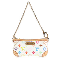White Multicolor Canvas Milla Pochette MM
