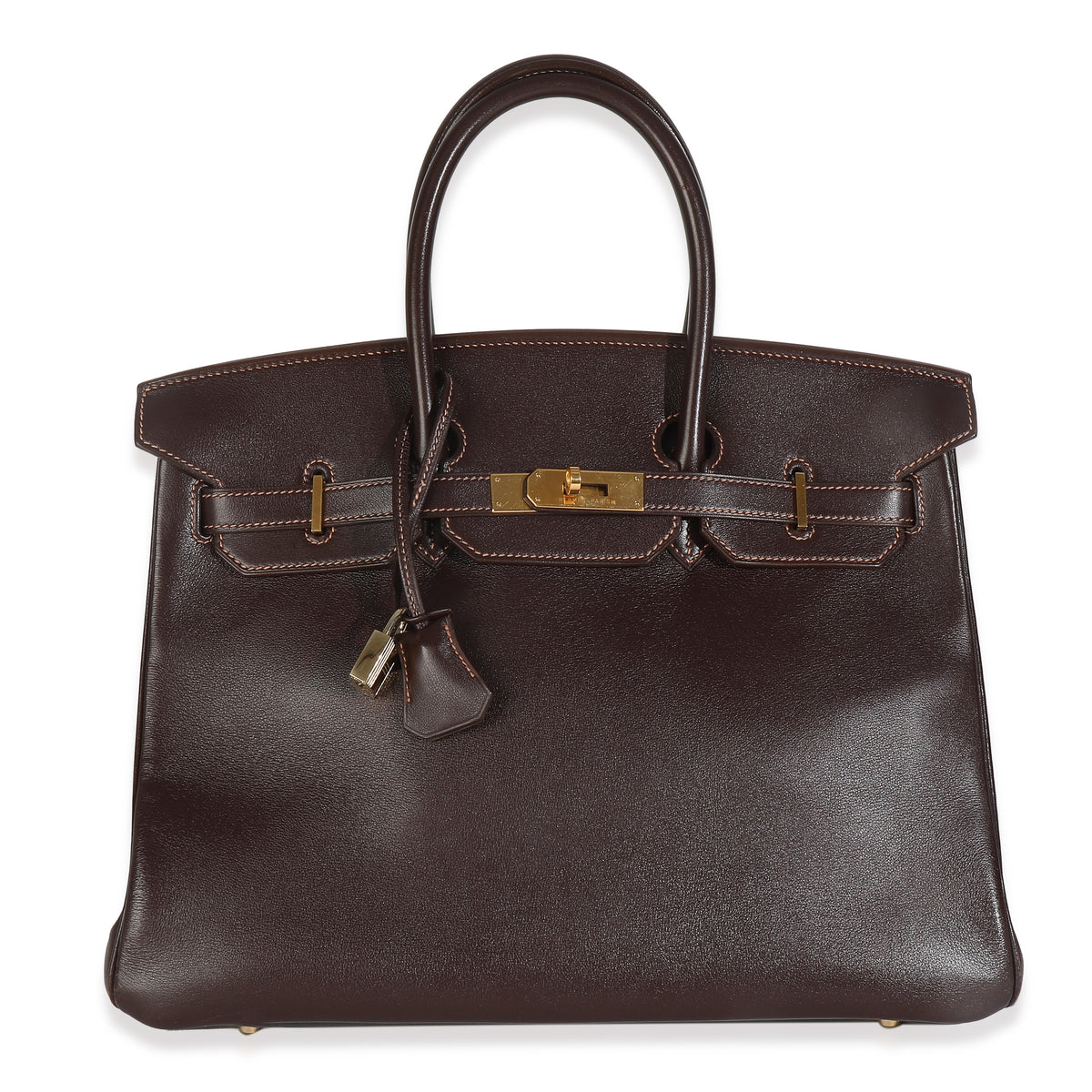 Hermès Vintage Havane Gulliver Birkin 35 GHW Handbag id