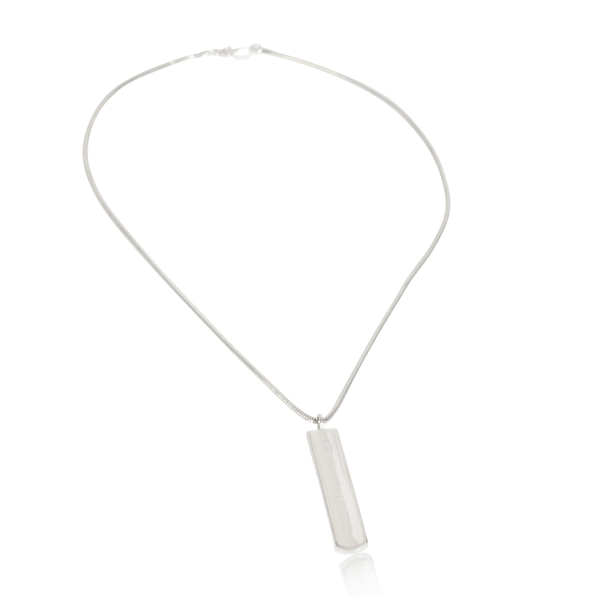 Sterling Silver  1837 Bar Pendant