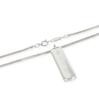 Sterling Silver  1837 Bar Pendant