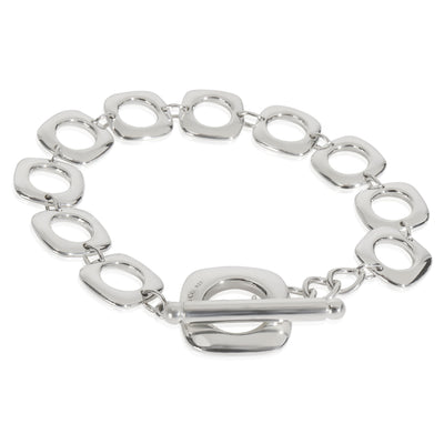 Sterling Silver  Square Link Bracelet