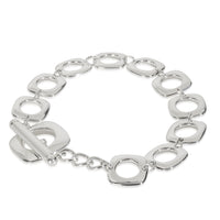 Sterling Silver  Square Link Bracelet