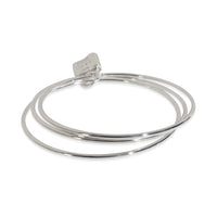 Sterling Silver  1837 Lock Triple Bangle Bracelet