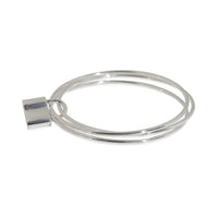 Sterling Silver  1837 Lock Triple Bangle Bracelet