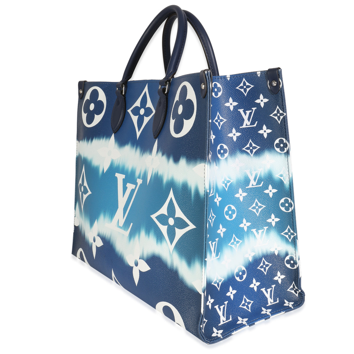 Blue Monogram Escale Canvas Onthego GM