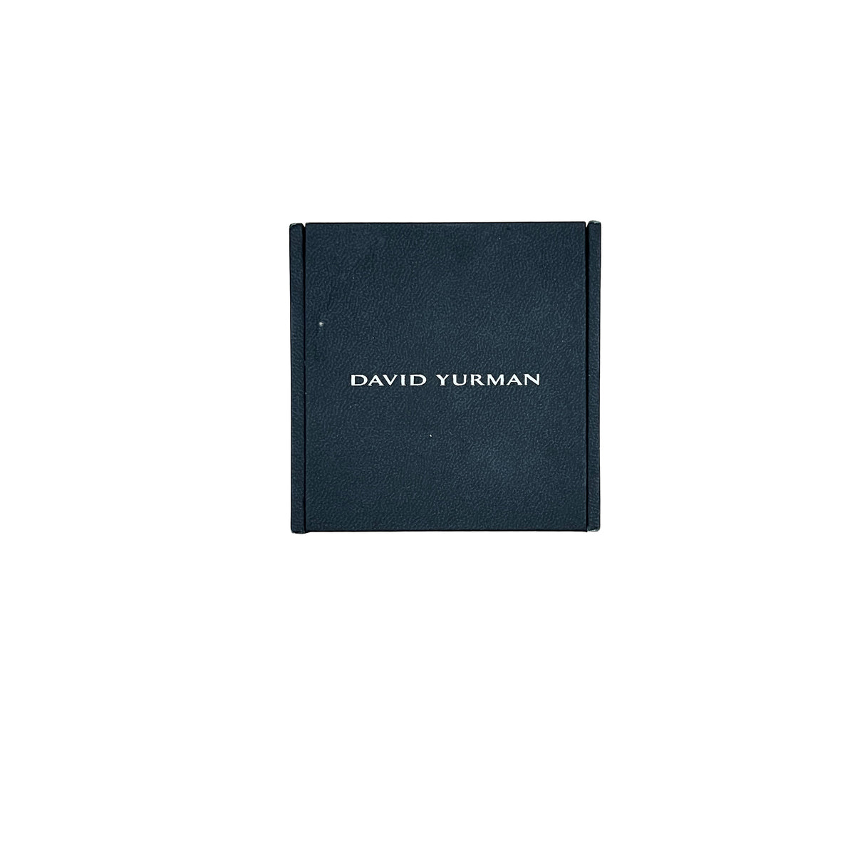 David Yurman White Gold  Forged Carbon Band box