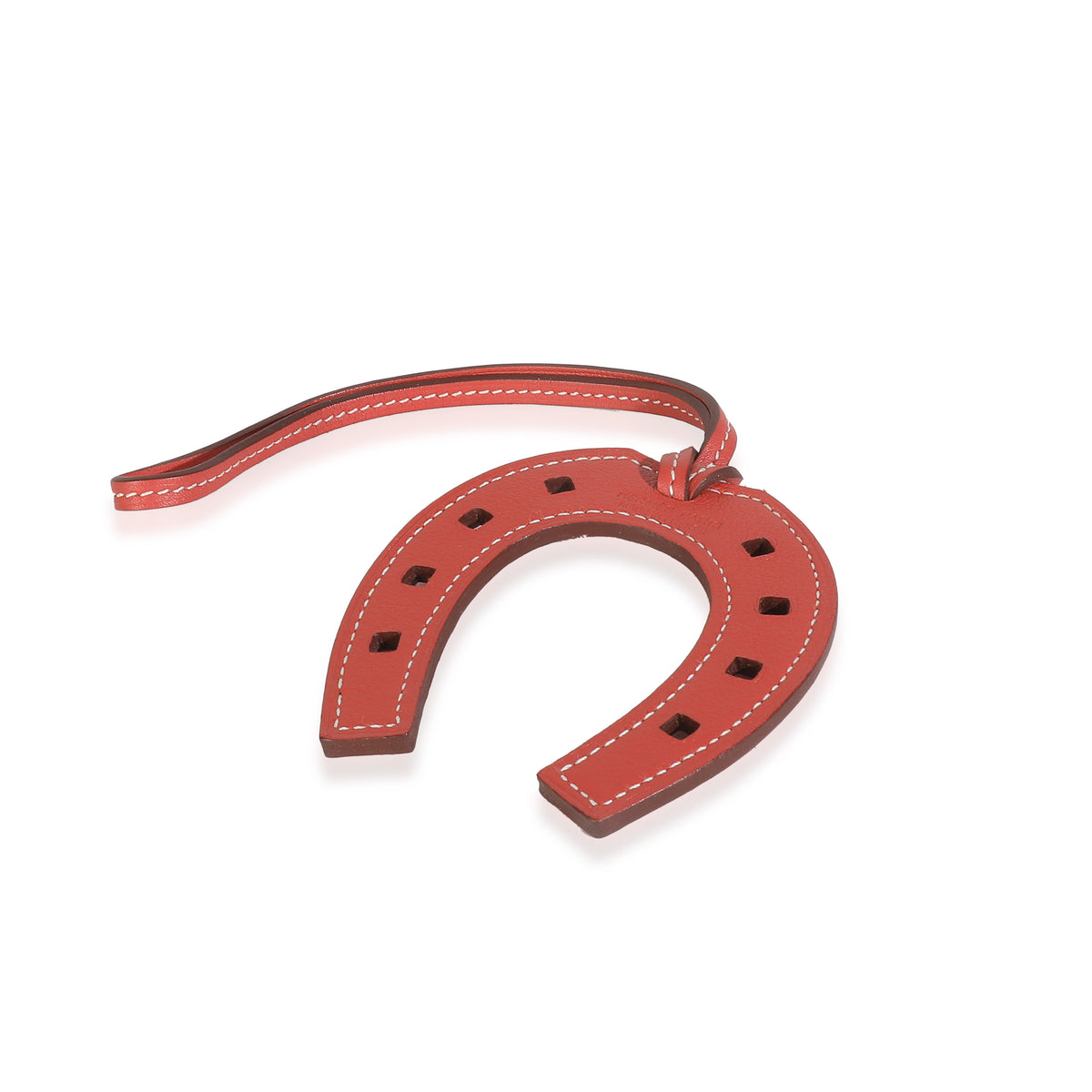 Rouge Grenat Swift Paddock Horseshoe Bag Charm