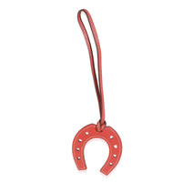 Rouge Grenat Swift Paddock Horseshoe Bag Charm