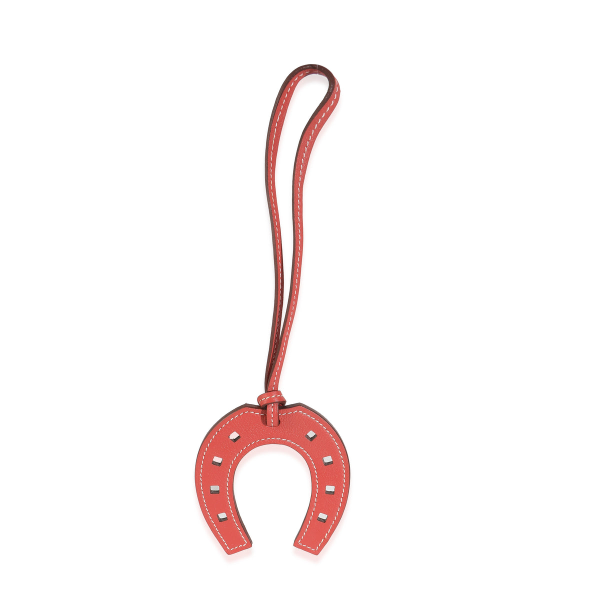Rouge Grenat Swift Paddock Horseshoe Bag Charm