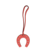 Rouge Grenat Swift Paddock Horseshoe Bag Charm