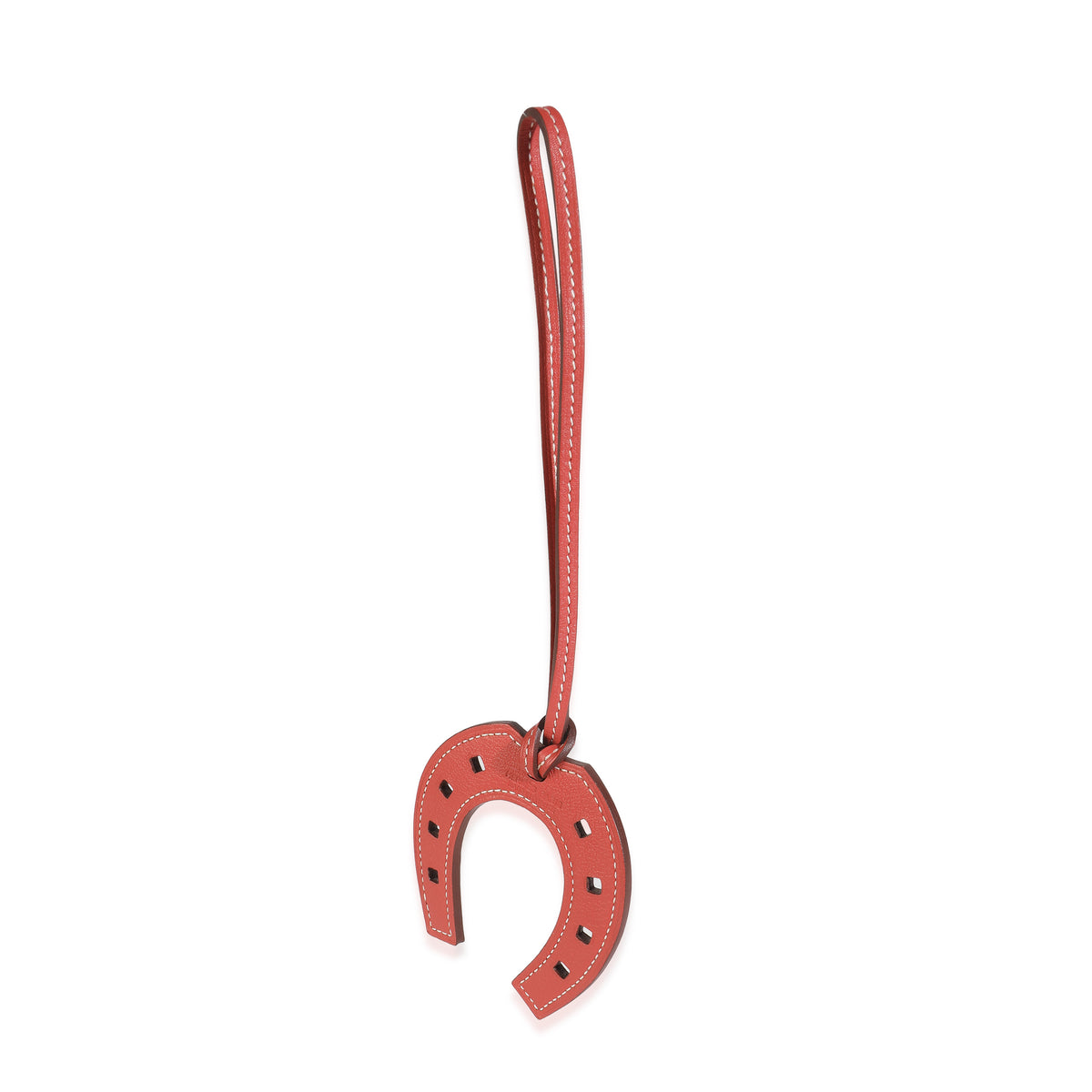 Rouge Grenat Swift Paddock Horseshoe Bag Charm
