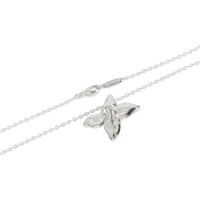 Sterling Silver  Poinsettia Flower Pendant