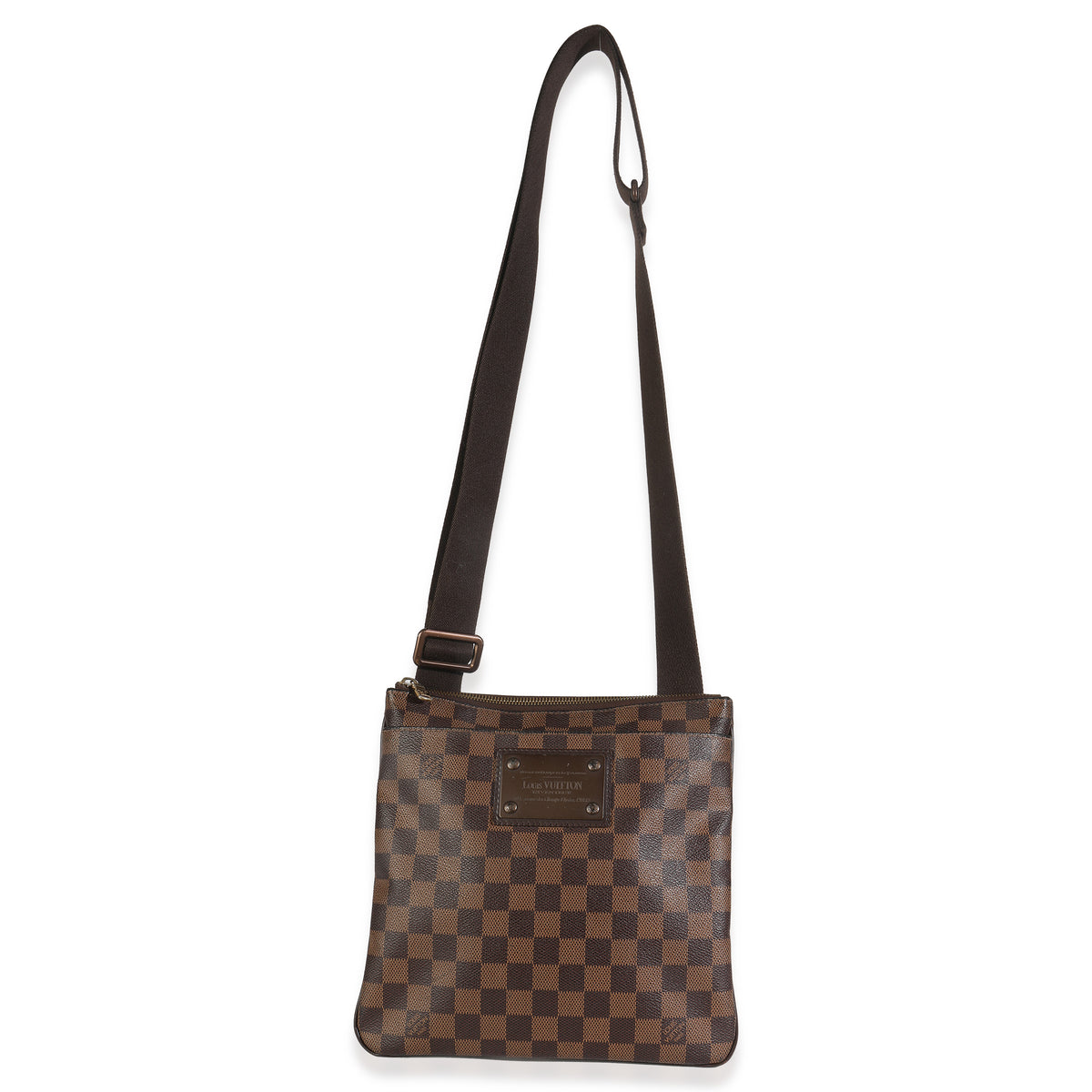 Damier Ebene Canvas Brooklyn Flat Pochette