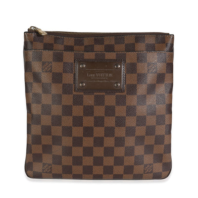 Damier Ebene Canvas Brooklyn Flat Pochette