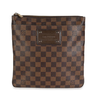 Damier Ebene Canvas Brooklyn Flat Pochette