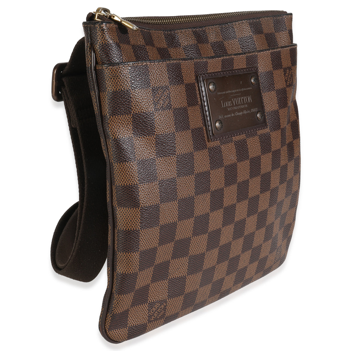Damier Ebene Canvas Brooklyn Flat Pochette