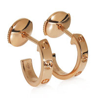 Rose Gold  Small Model Love Hoop Earrings